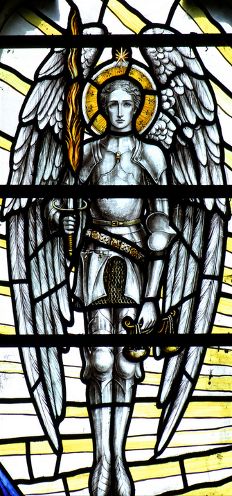 East Window Archangel Michael